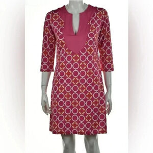 Tracy Negoshian Shift Dress Pink Anchor - size XS. GG